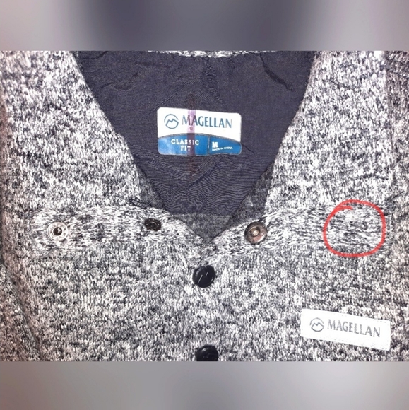 Magellan womens medium dark gray heathered sweater, excellent used condition - Picture 8 of 10